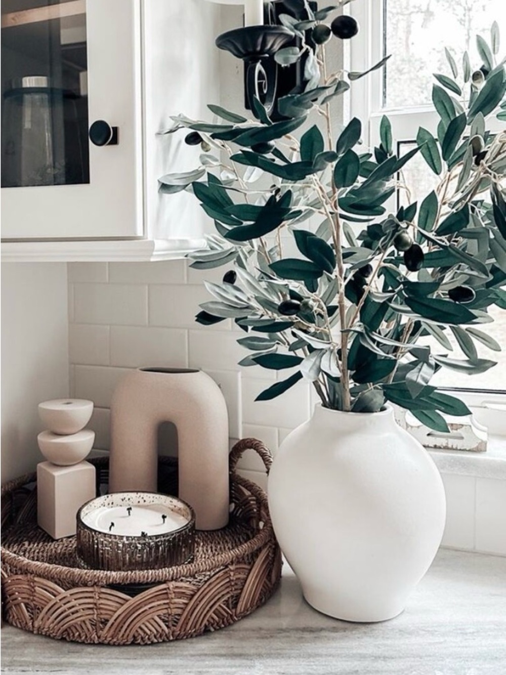 Green Olive Stem Bundle - Home Accents